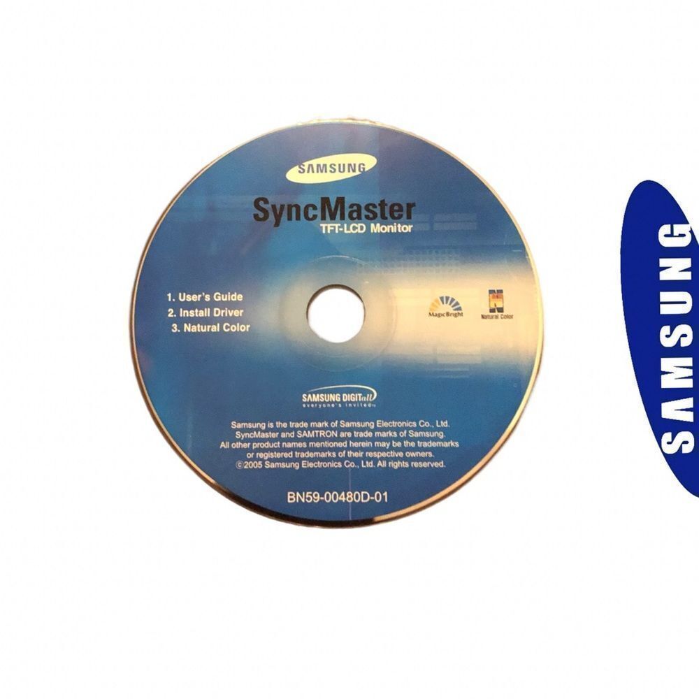 Samsung SyncMaster User's Guide /Install Driver For TFT-LCD *Disc Only*‎